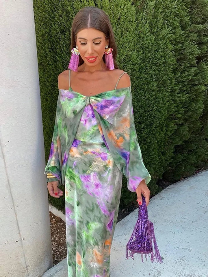 Nadyne | Stylish Maxi Dress with Open Back