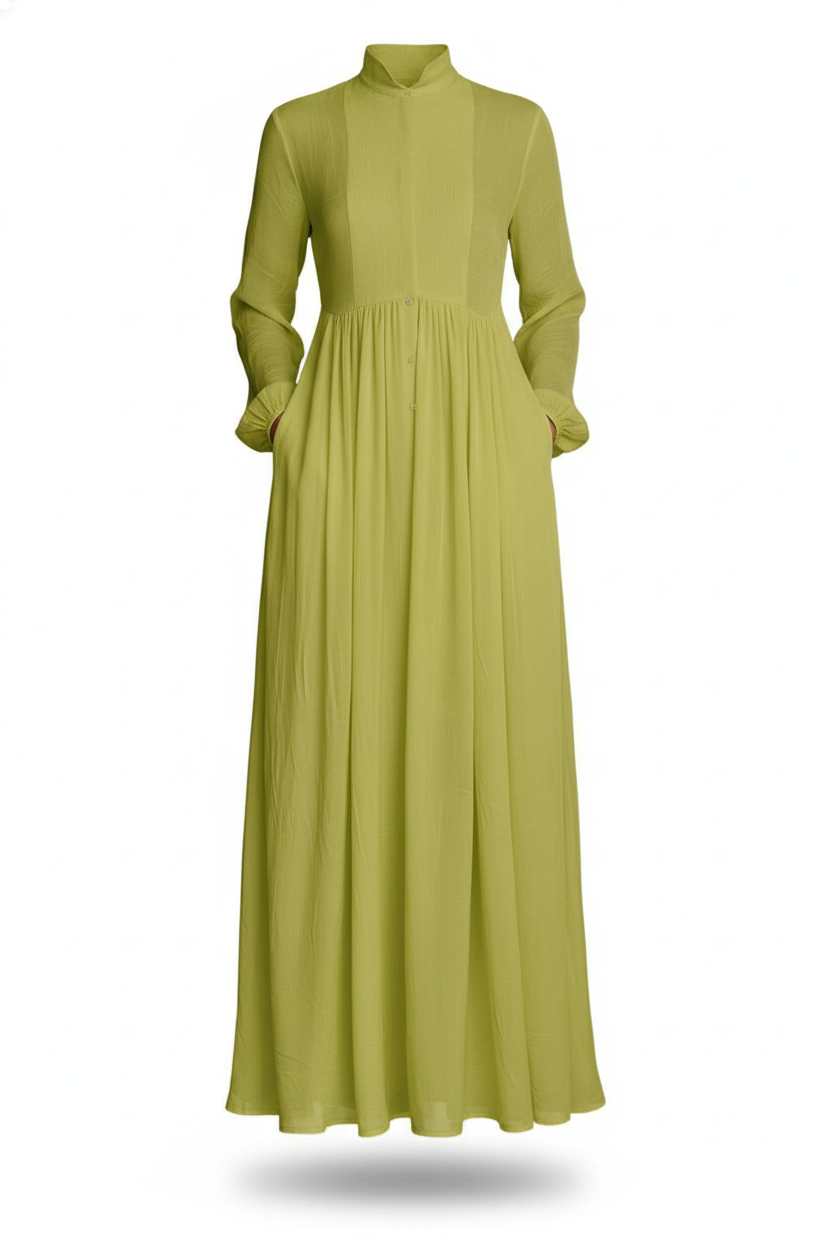 Serena | Flowing Button-Front Maxi Dress