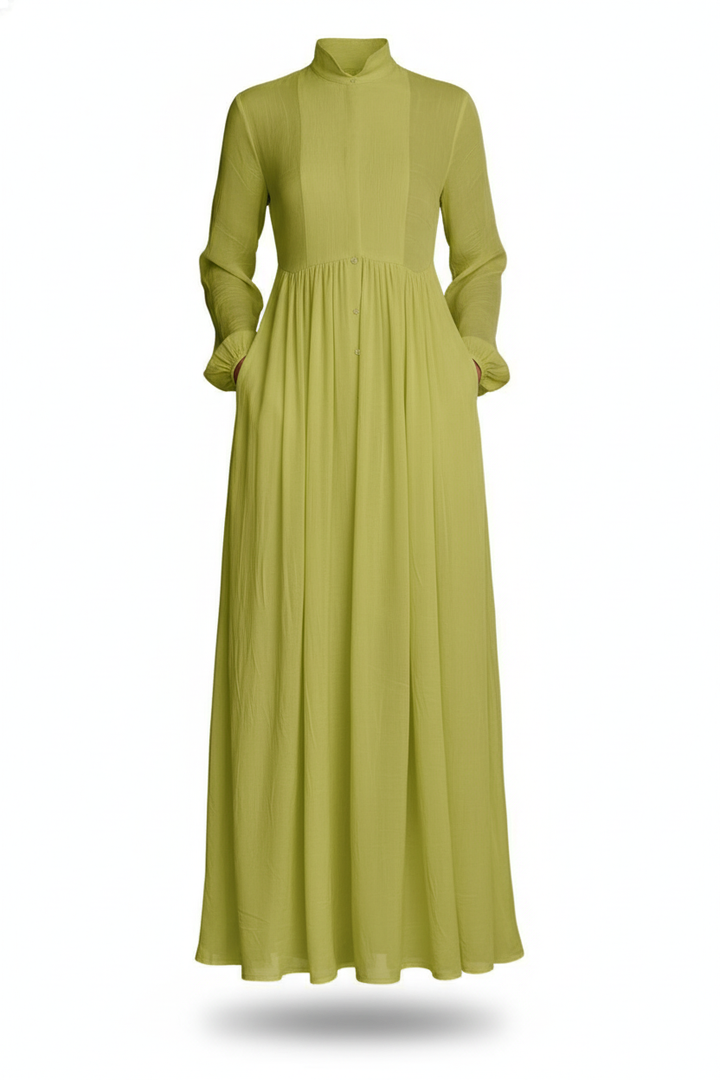 Serena | Flowing Button-Front Maxi Dress