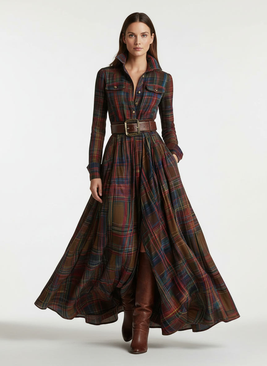 Scarlett | Belted Shirt Dress