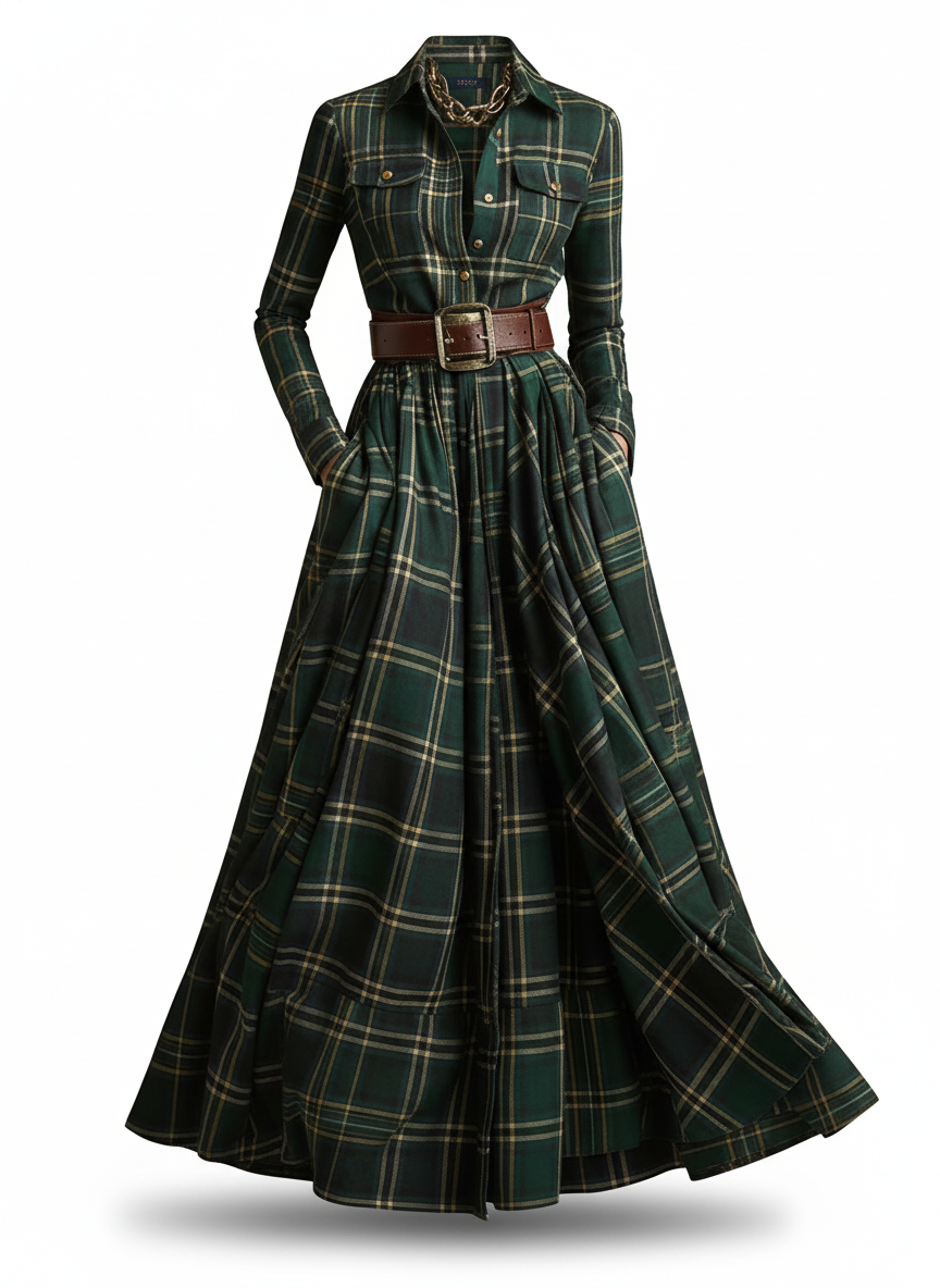 Scarlett | Belted Shirt Dress