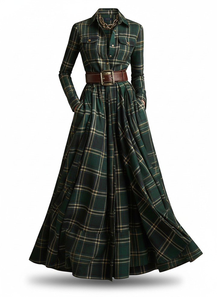 Scarlett | Belted Shirt Dress