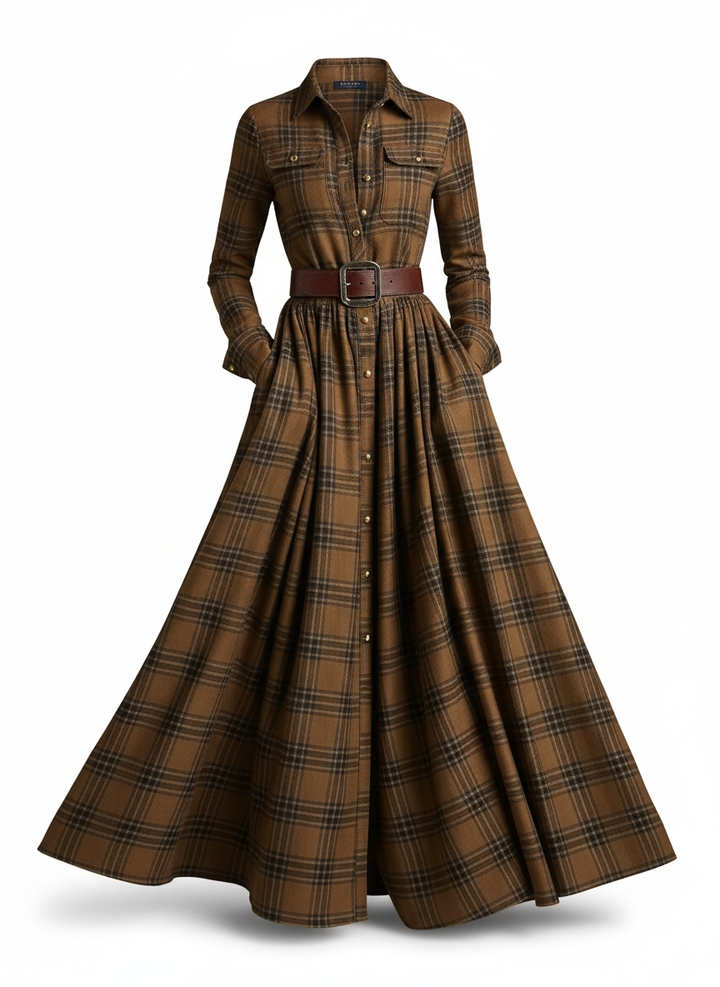 Scarlett | Belted Shirt Dress