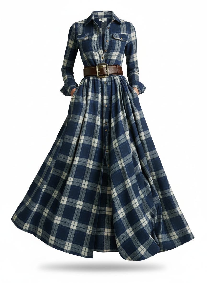 Scarlett | Belted Shirt Dress