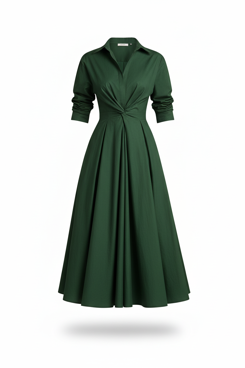 Monroe | Wrap-Front Flowing Maxi Dress