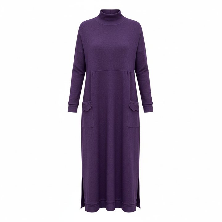Mara Knitted Maxi Dress – Cozy Long Sleeve Oversized Winter Dress