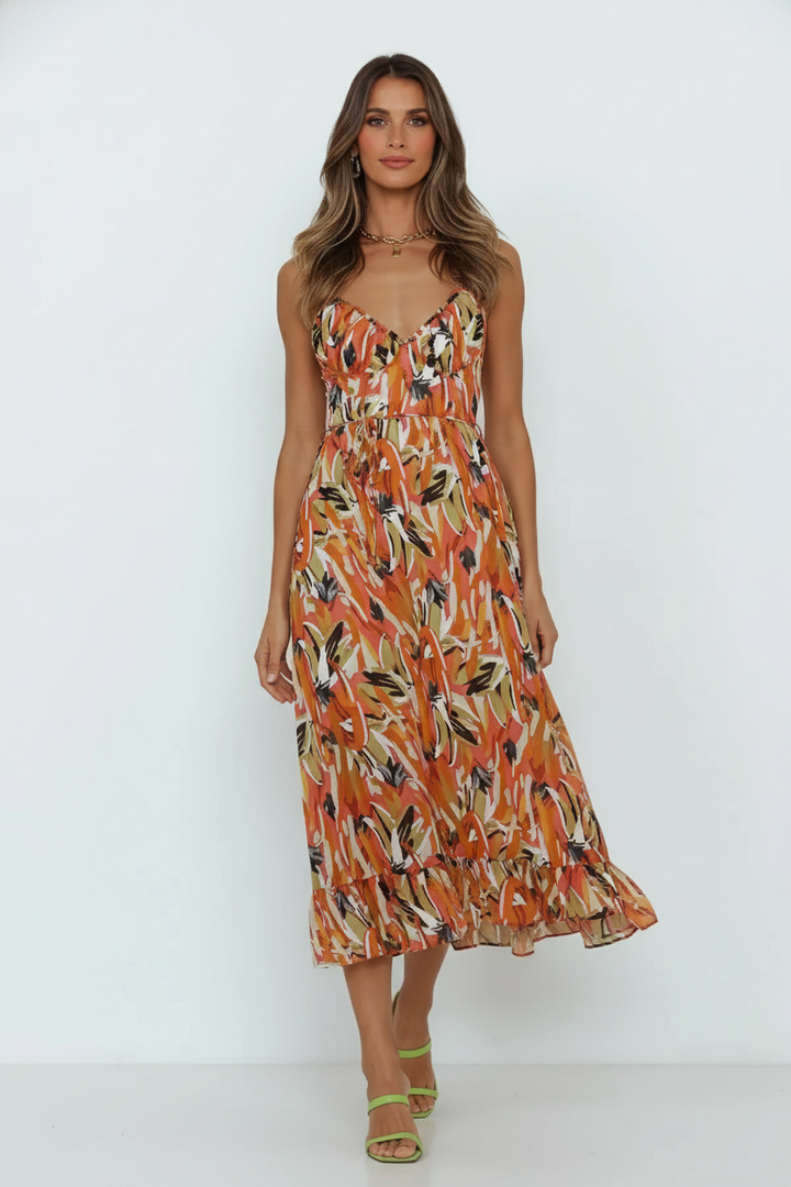 Jenny | Cheerful & Elegant Midi Summer Dress