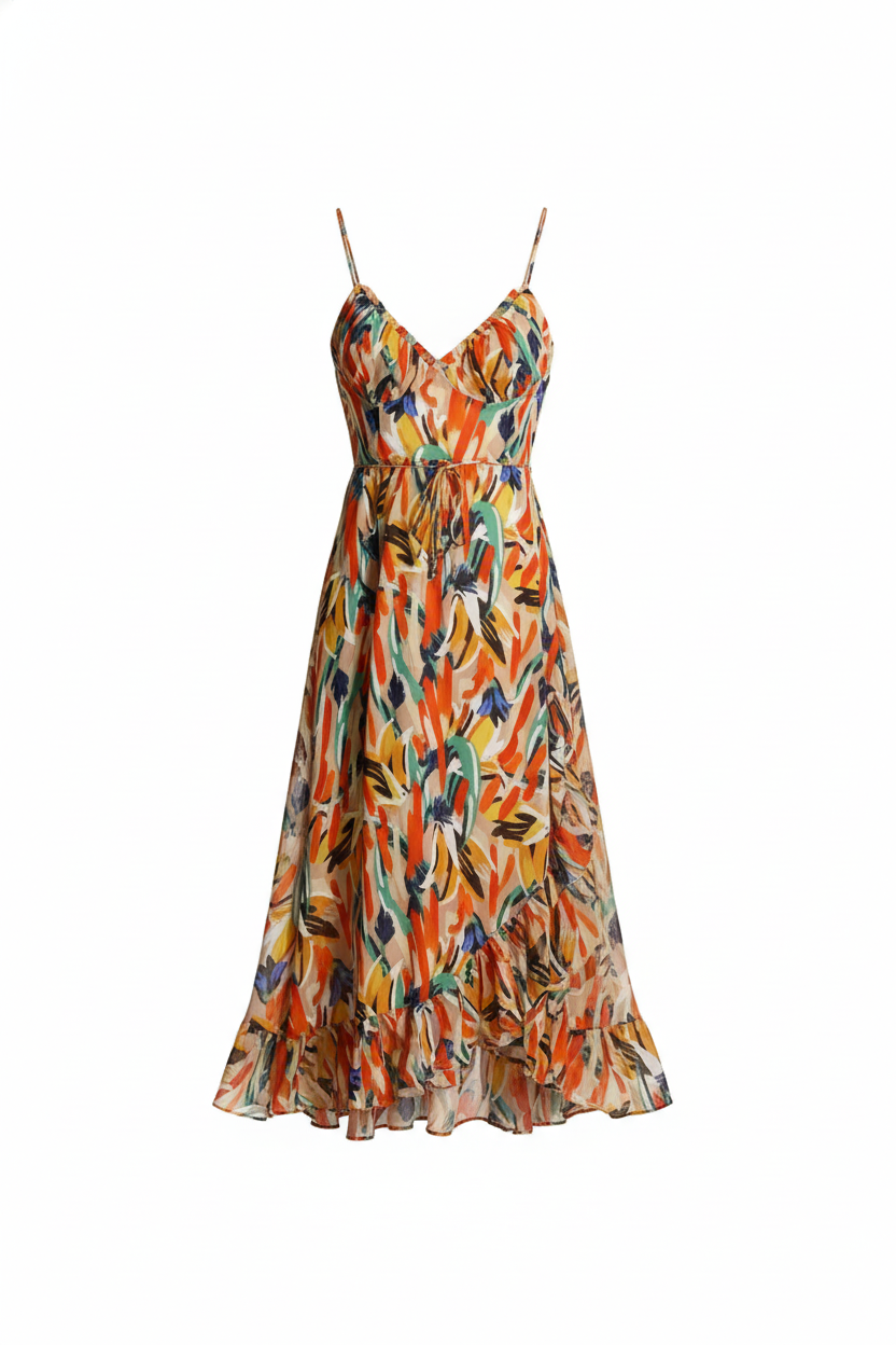 Jenny | Cheerful & Elegant Midi Summer Dress