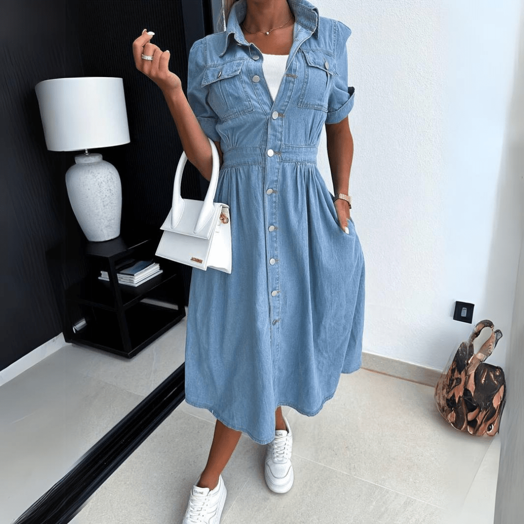 Jessy | Denim Blouse Dress for Women