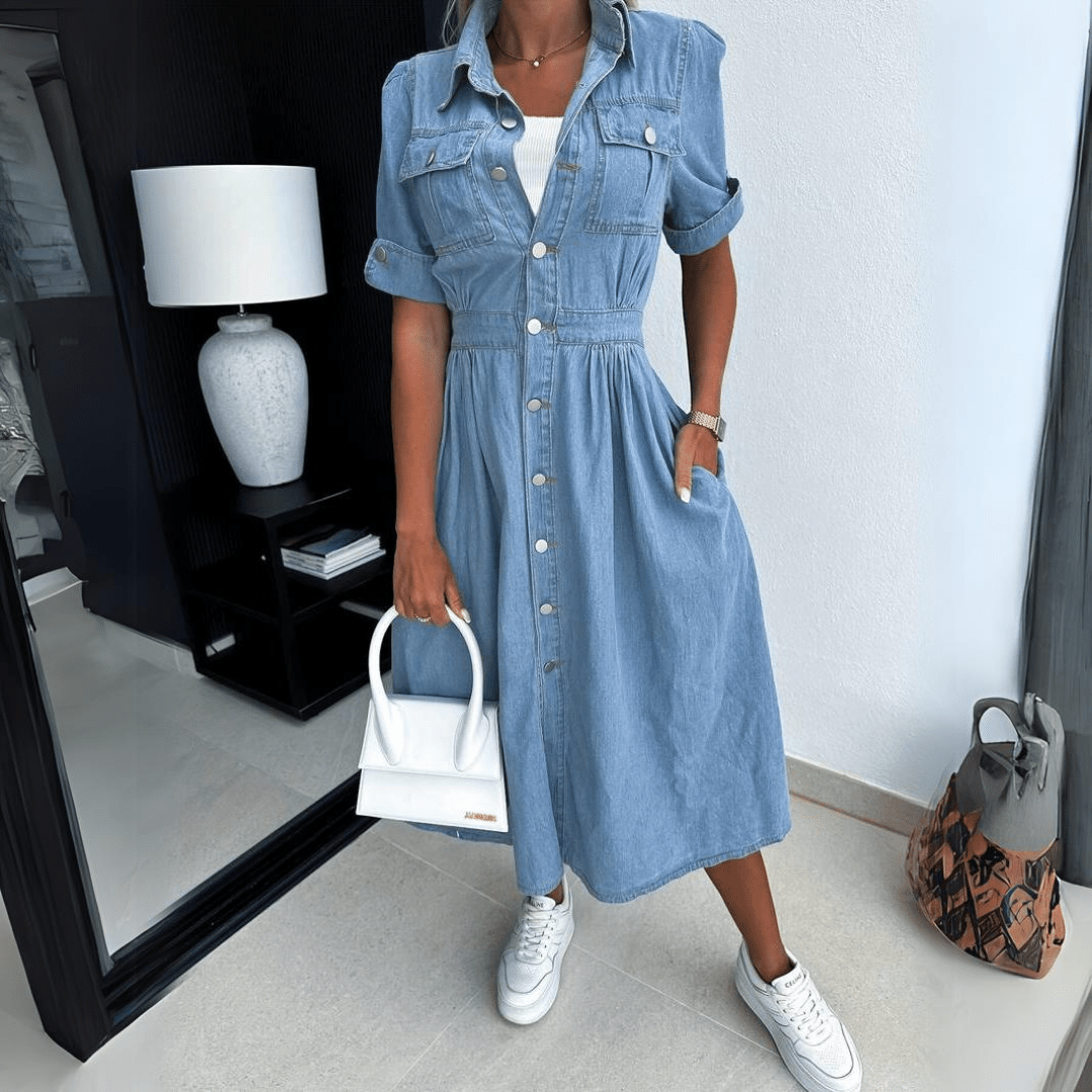 Jessy | Denim Blouse Dress for Women