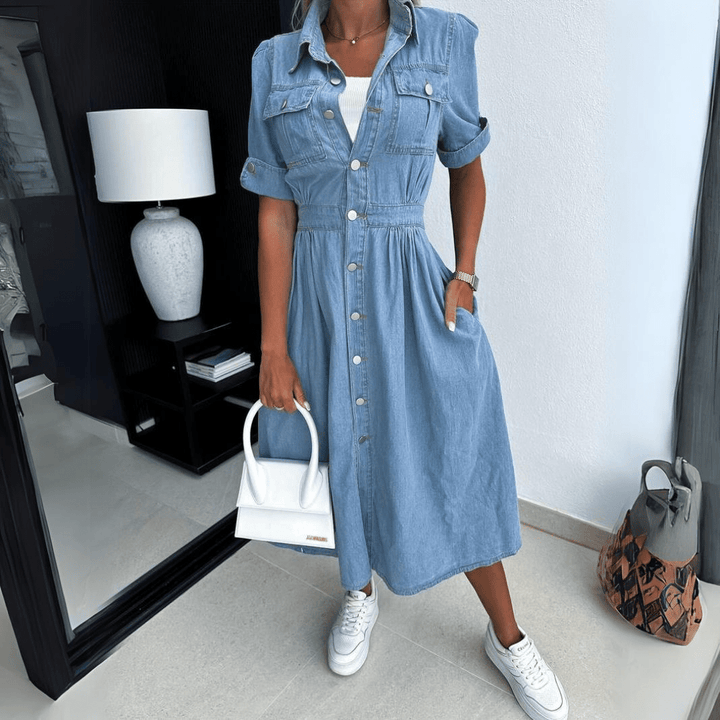 Jessy | Denim Blouse Dress for Women